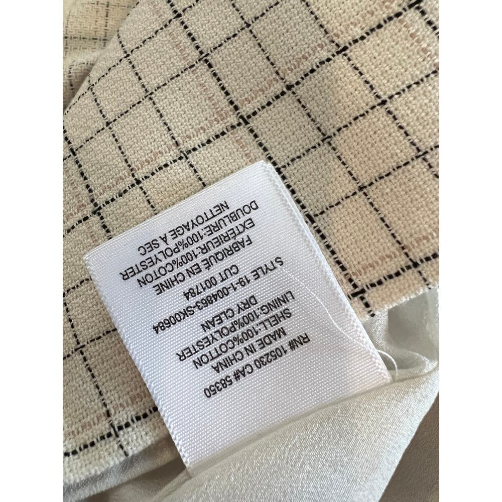 JOIE Window Pane Check Ruffle Mini Skirt 12 - Picture 8 of 9